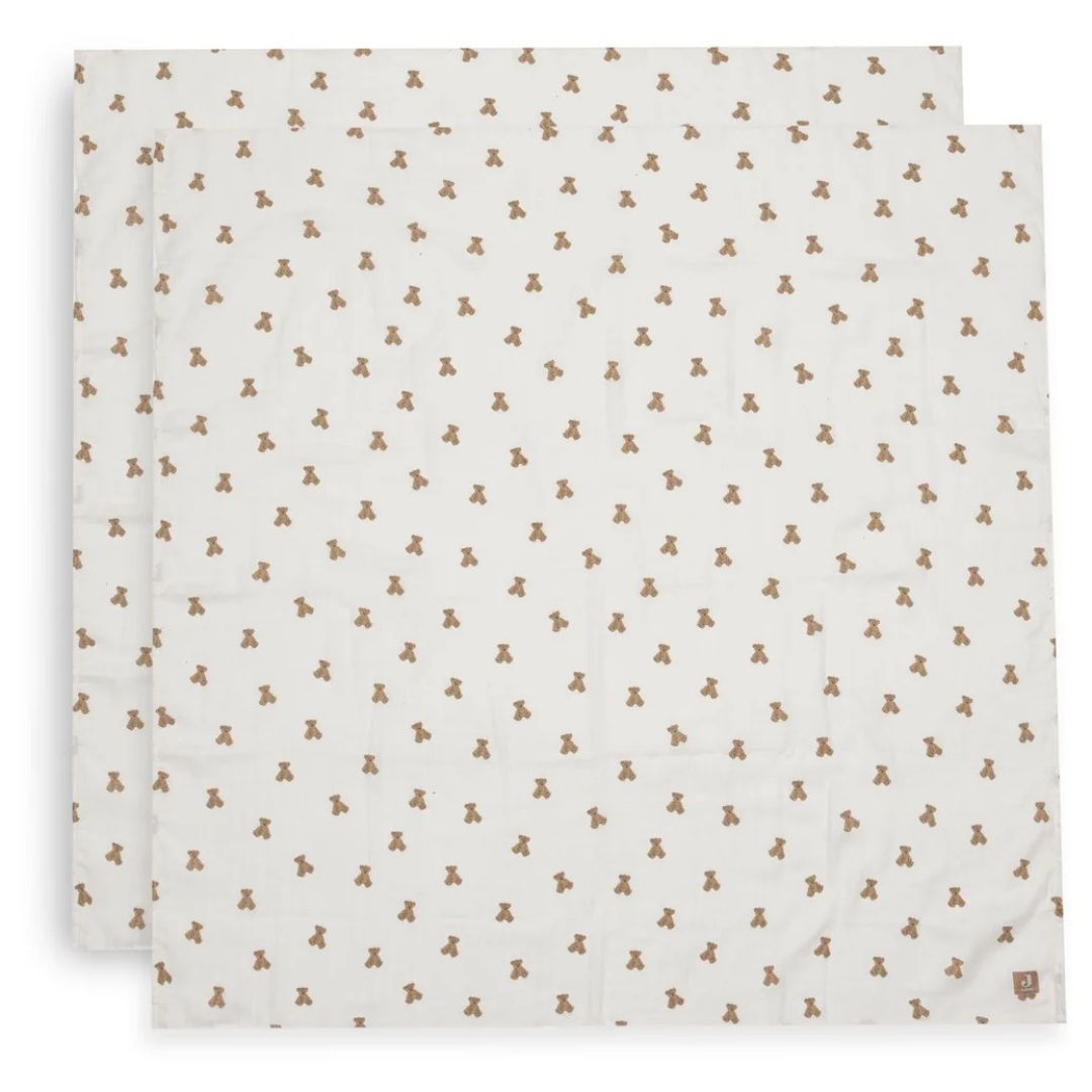 Jollein® Komplet od dvije tetra pelene Mini Teddy Bear 115x115