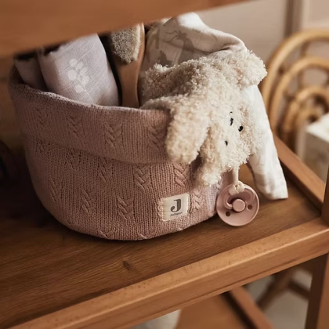 Jollein® Košara za shranjevanje Grain Knit Wild Rose – slika 3