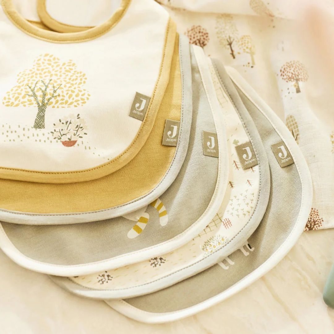 Jollein® Nepremočljivi slinček Tiny Park 5 kos Jollein