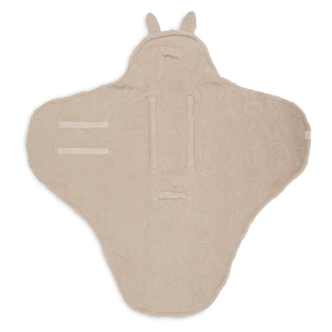 Jollein® Odeja za avtosedež Miffy Jacquard Teddy Sand 105x100 – slika 3