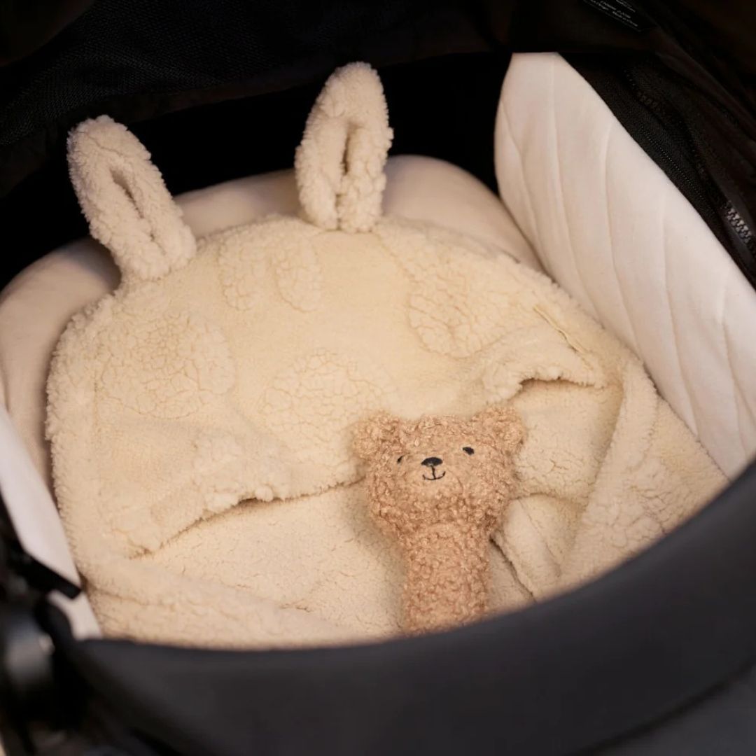 Jollein® Odeja za avtosedež Miffy Jacquard Teddy Sand 105x100 – slika 7