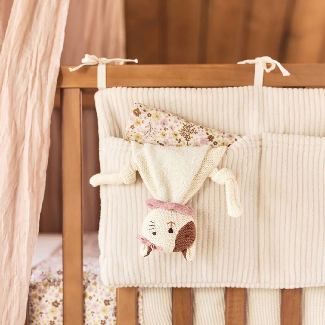 Jollein® Organizator za posteljico Cloudy Rib Oatmeal Jollein