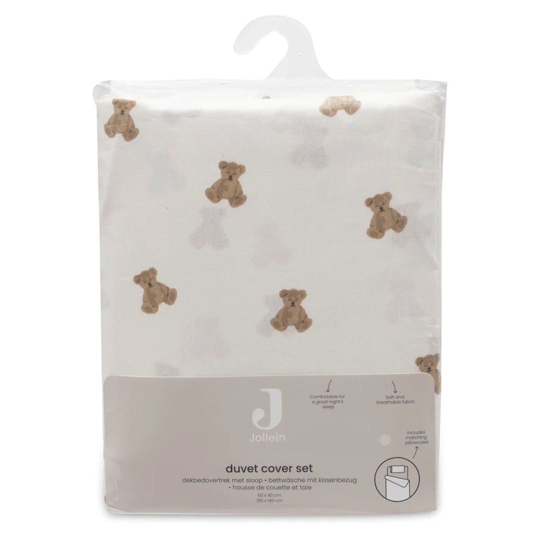 Jollein® Otroška posteljnina 140x100 Mini Teddy Bear – slika 3