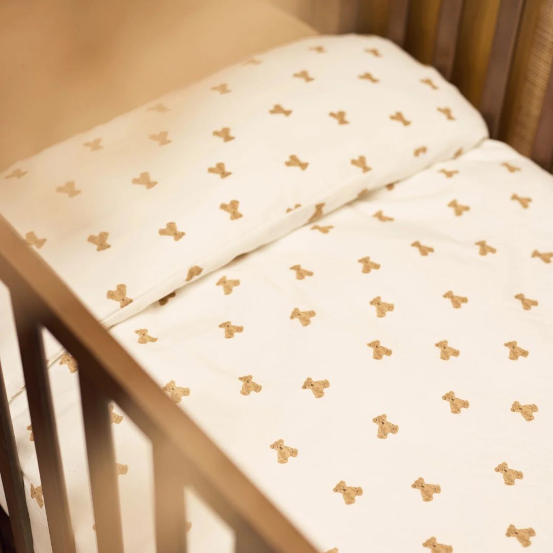 Jollein® Otroška posteljnina 140x100 Mini Teddy Bear – slika 4