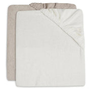 Jollein® Prevleka za previjalno podlogo 2 kosa Terry Ivory/Nougat Jollein