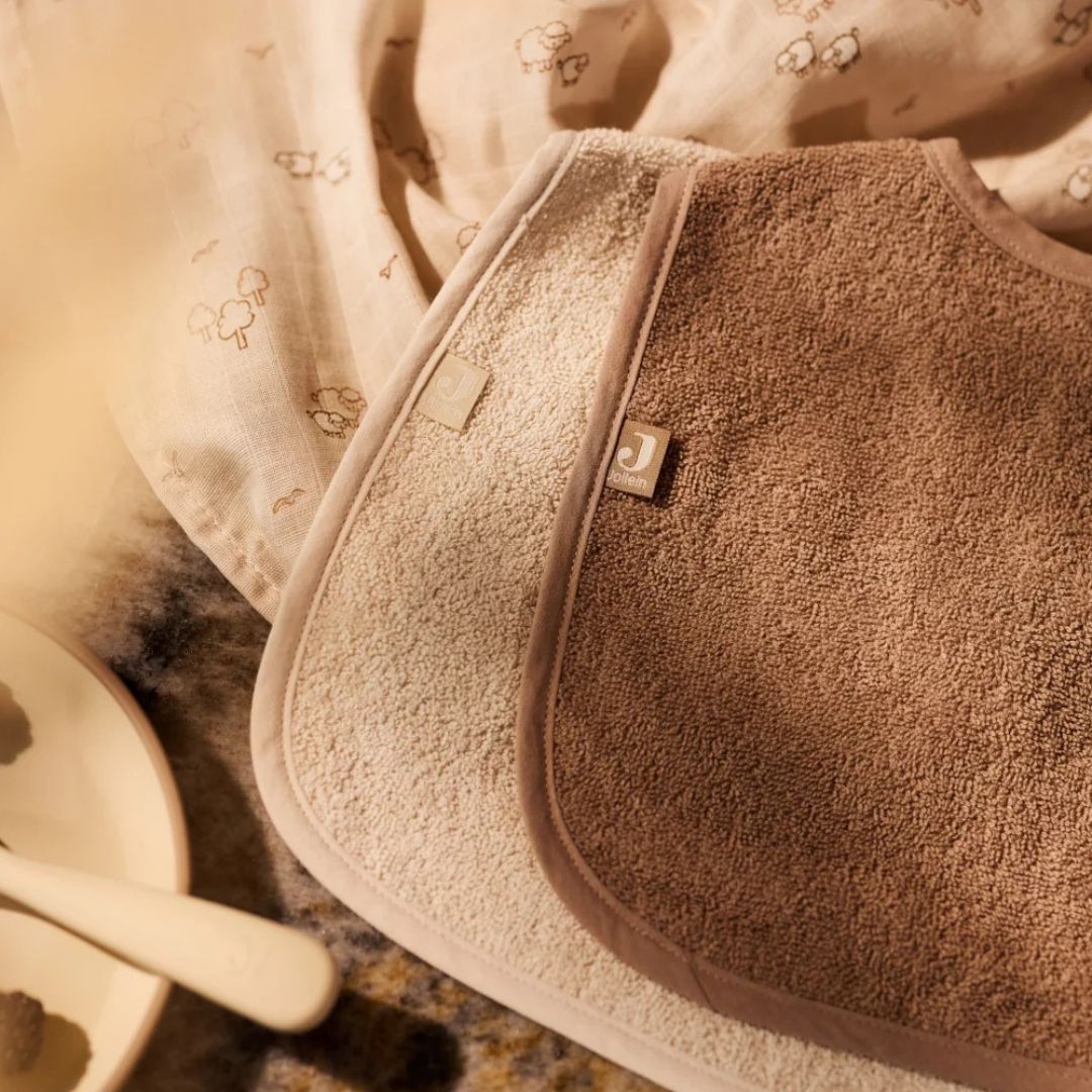 Jollein® Slinček Terry Silk Rose/Sand 2 kosa – slika 7