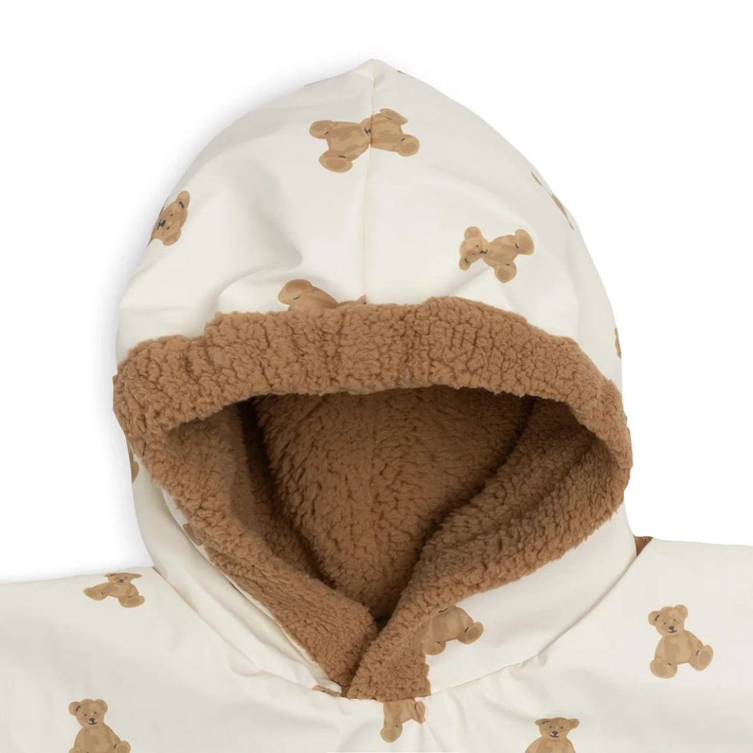 Jollein® Vodootporni pončo Mini Teddy Bear Teddy Fleece