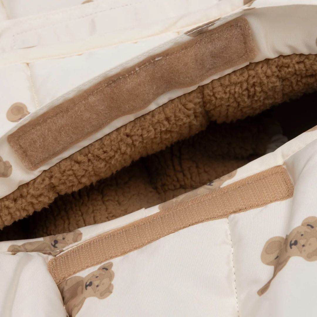 Jollein® Zimska vreča 0+ 3/5 točkovna Mini Teddy Bear Puffed – slika 6