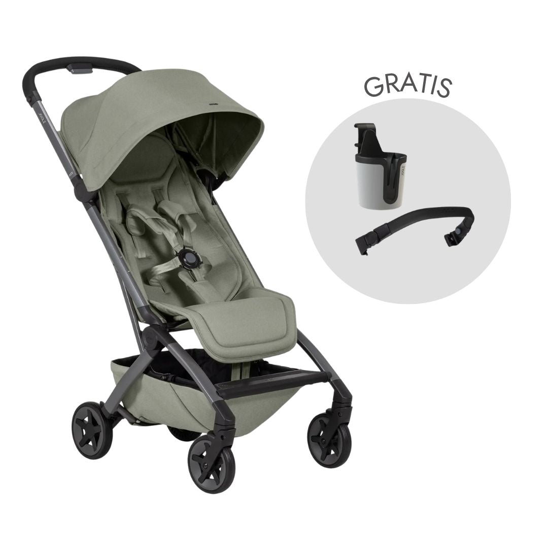 Joolz® Otroški športni voziček Aer² Sage Green z varovalom in držalom za pijačo Joolz