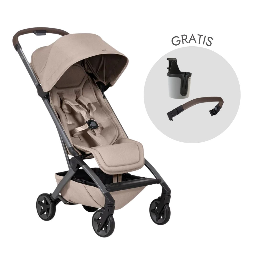 Joolz® Otroški športni voziček Aer² Sandy Taupe z varovalom in držalom za pijačo Joolz
