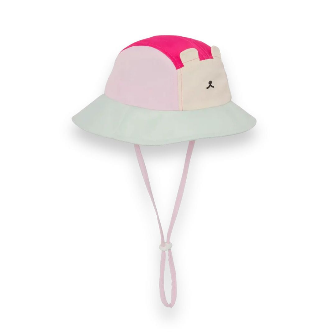 KiETLA® Klobuček Camper Hat Ourson Raspberry Pink Green Ki ET LA