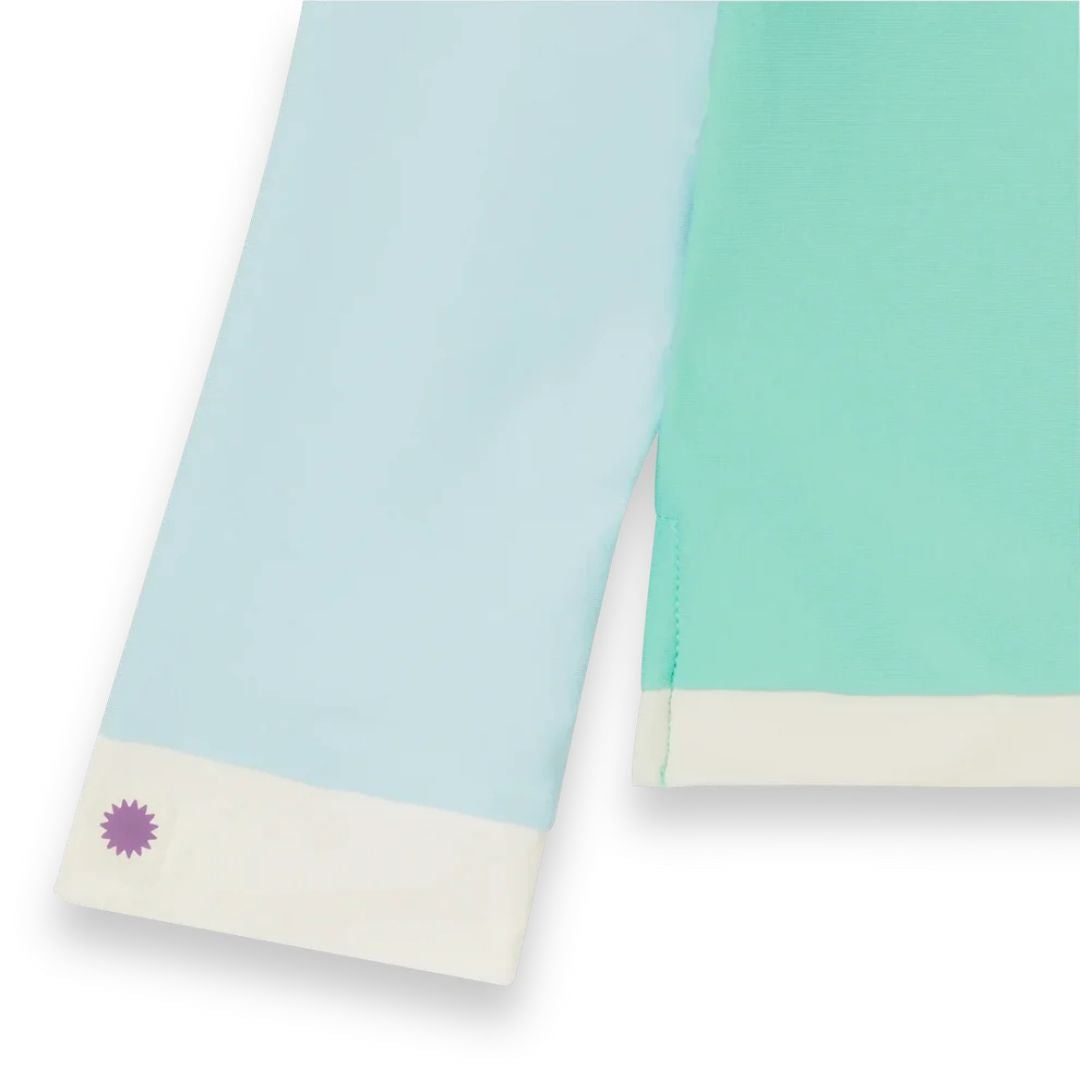 KiETLA® Otroška kopalna majica z dolgimi rokavi Green/Blue Ki ET LA