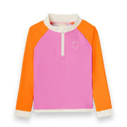 KiETLA® Otroška kopalna majica z dolgimi rokavi Pink/Red Ki ET LA