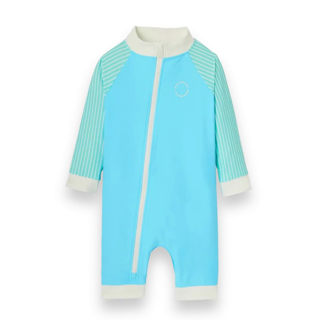 KiETLA® Otroške daljše enodelne kopalke Blue/Striped Ki ET LA