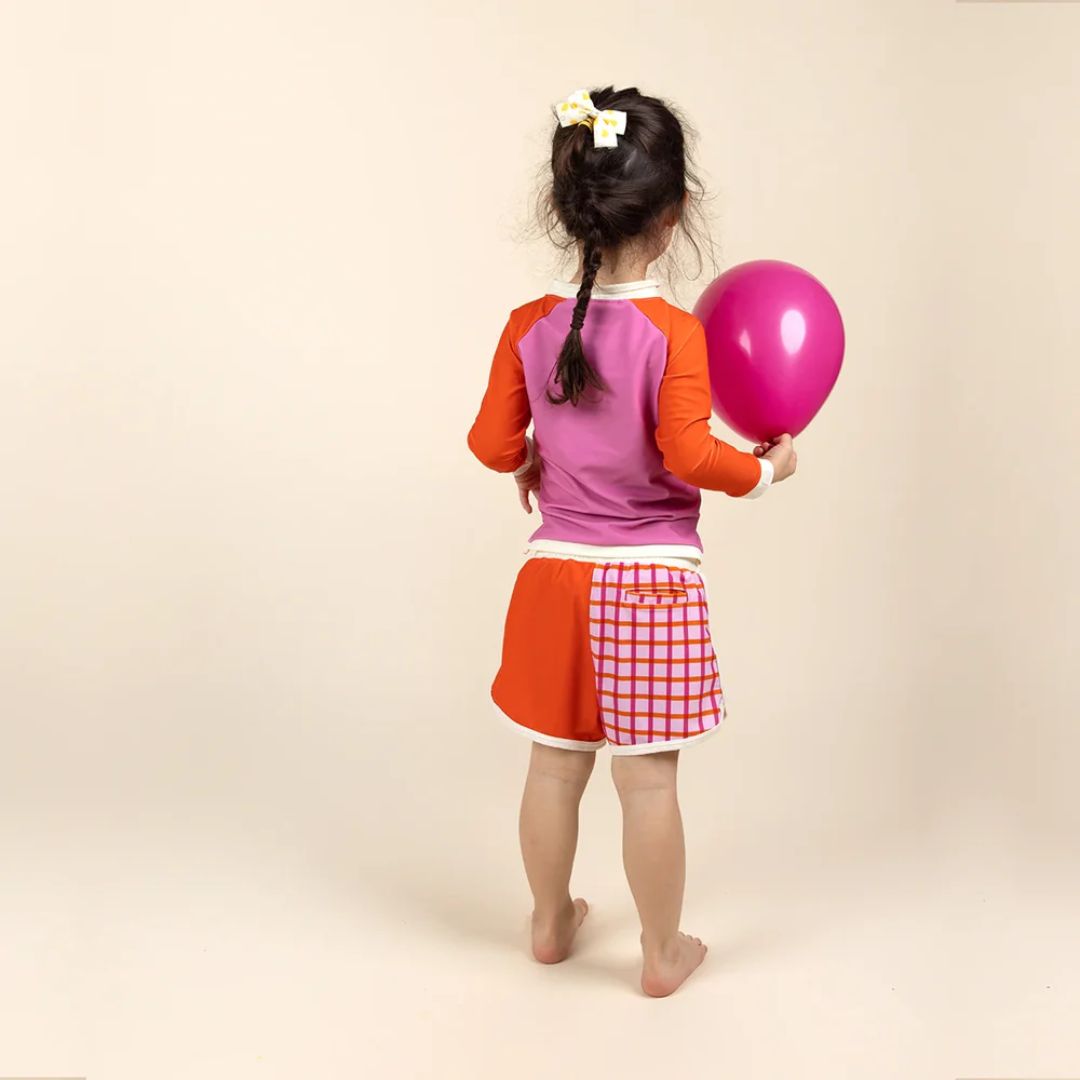 KiETLA® Otroške kopalne hlače Tartan/Red Ki ET LA