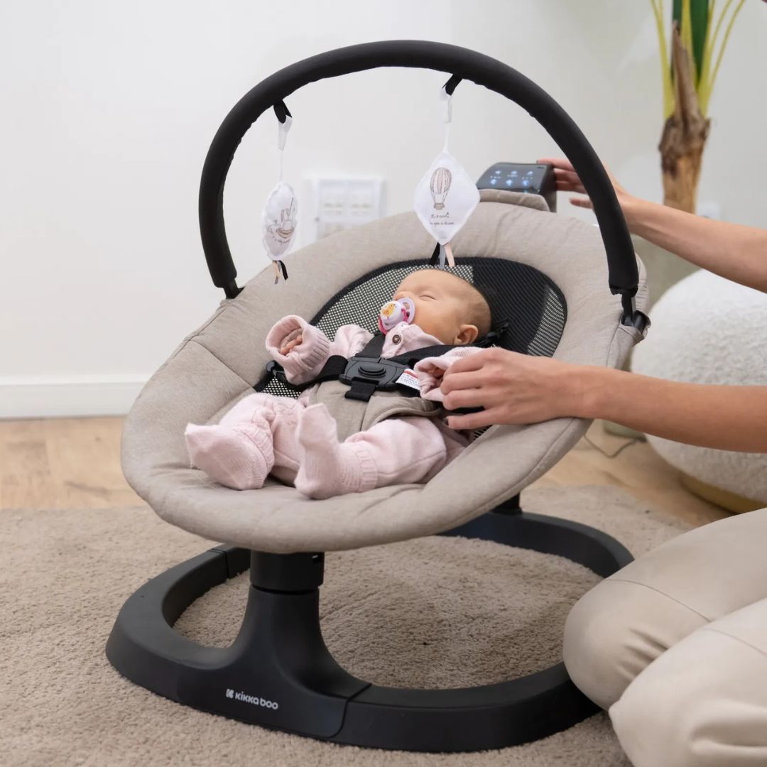 KikkaBoo® Električni gugalnik Zazu Beige KikkaBoo