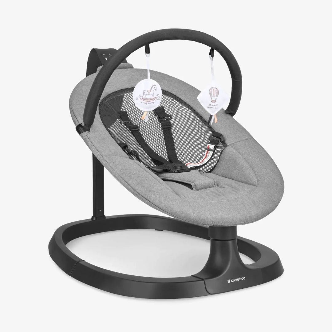 KikkaBoo® Električni gugalnik Zazu Grey KikkaBoo