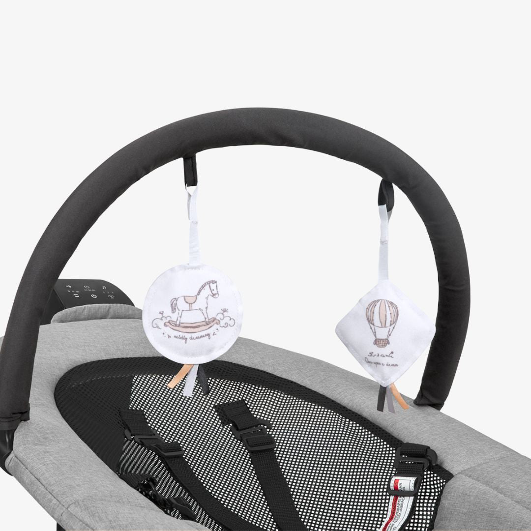 KikkaBoo® Električni gugalnik Zazu Grey KikkaBoo