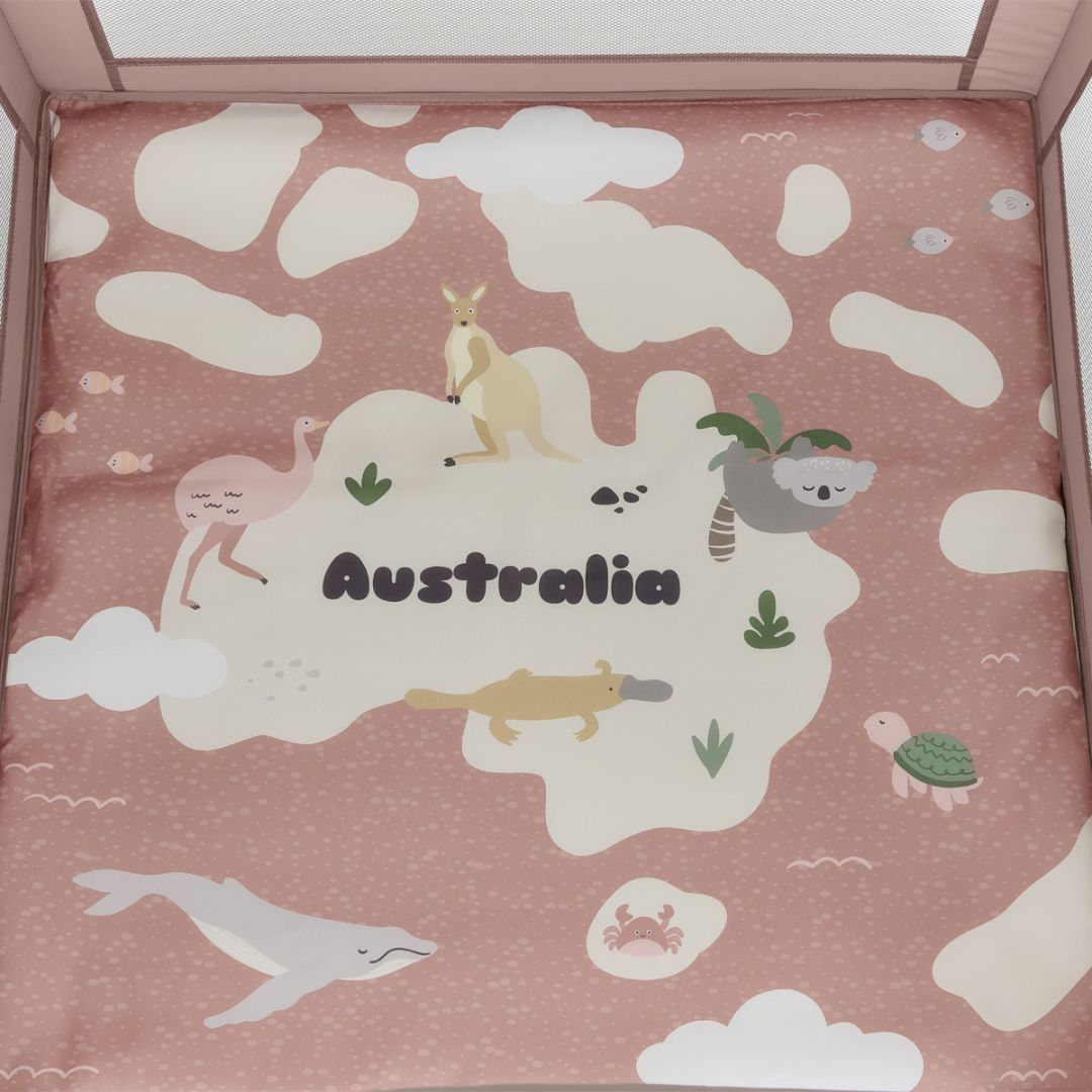 KikkaBoo® Otroška stajica Australia Pink 2026 KikkaBoo