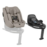 KikkaBoo® Platinum Child car seat i-Class Plus i-SIZE (40-105 cm) Champagne + rotating Isofix base 360 Noir