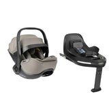 KikkaBoo® Platinum Child car seat i-Class i-SIZE (40-87 cm) Champagne + rotating Isofix base 360 Noir