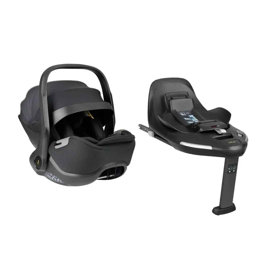 KikkaBoo® Platinum Otroški avtosedež i-Class i-SIZE (40-87 cm) + vrtljiva Isofix baza 360 Noir KikkaBoo