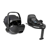 KikkaBoo® Platinum Baby car seat i-Class i-SIZE (40-87 cm) + rotating Isofix base 360 Noir