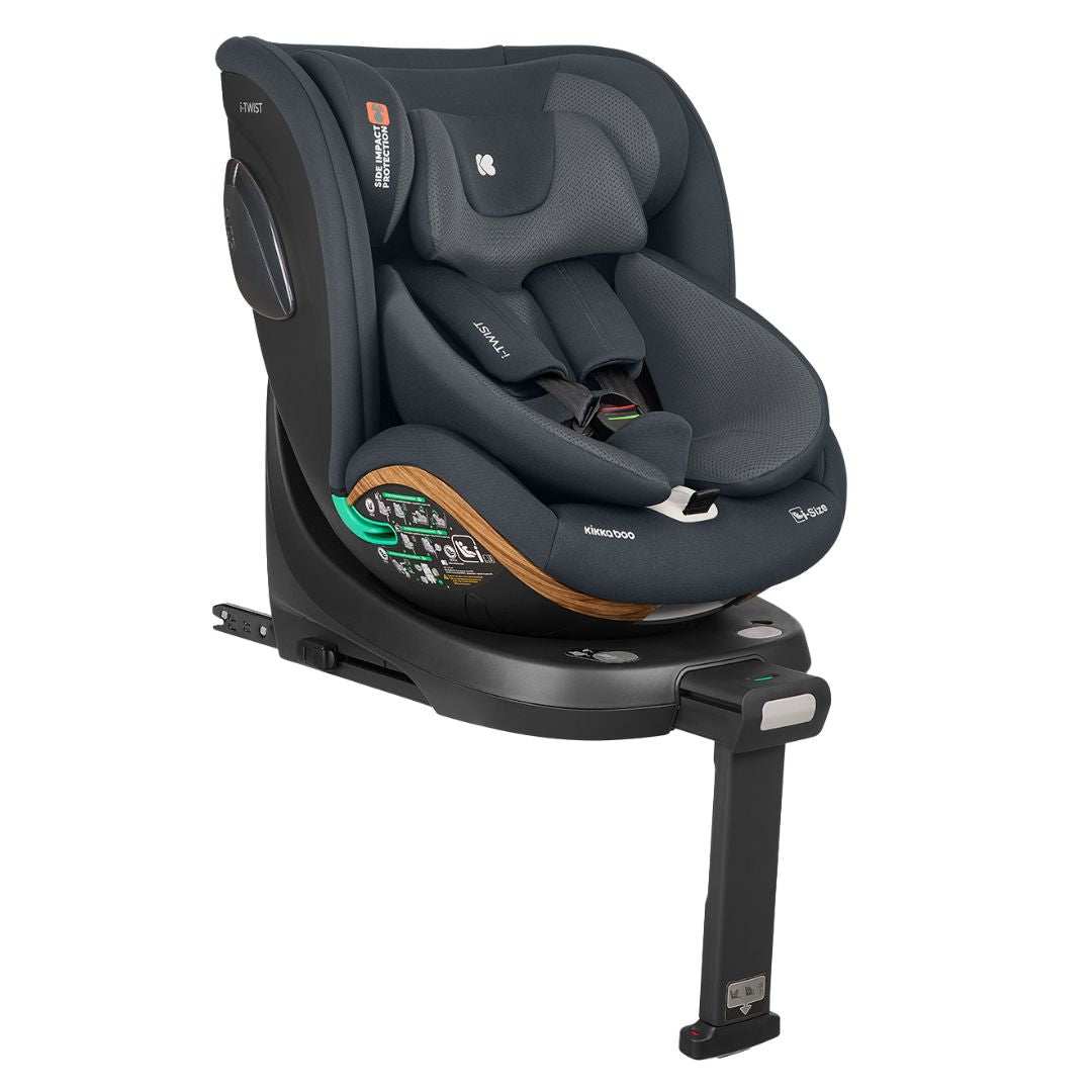 KikkaBoo® Otroški avtosedež 360° i-Twist i-SIZE (40-150 cm) Grey 2026 KikkaBoo
