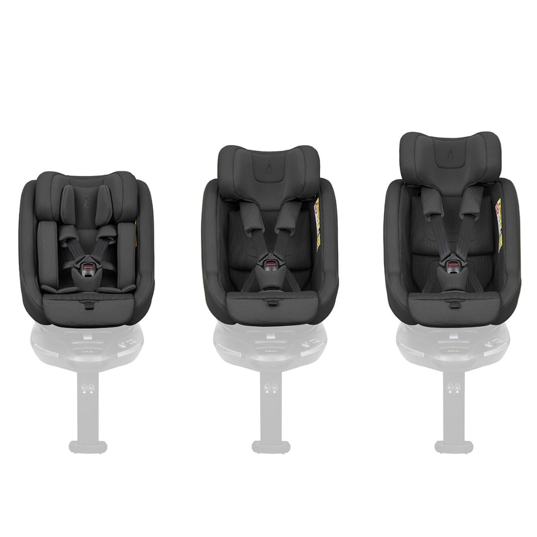 KikkaBoo® Platinum Otroški voziček 5v1 Goya Mocca + Avtosedež i-Class i-SIZE (40-87 cm) + Avtosedež i-Class Plus i-SIZE (40-105 cm) Noir + Vrtljiva Isofix baza i-Class 360 KikkaBoo