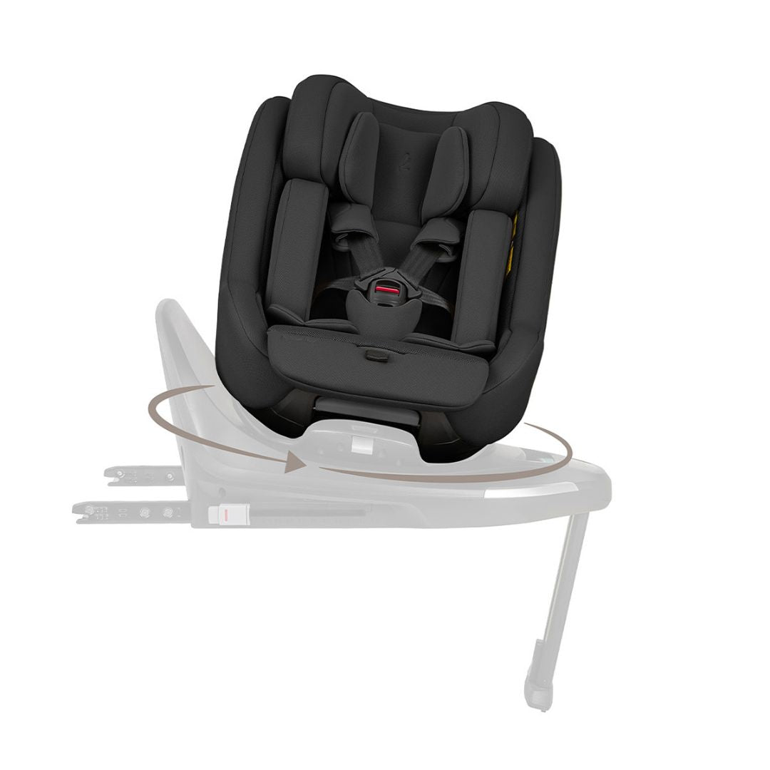 KikkaBoo® Platinum Otroški voziček 5v1 Goya Mocca + Avtosedež i-Class i-SIZE (40-87 cm) + Avtosedež i-Class Plus i-SIZE (40-105 cm) Noir + Vrtljiva Isofix baza i-Class 360 KikkaBoo