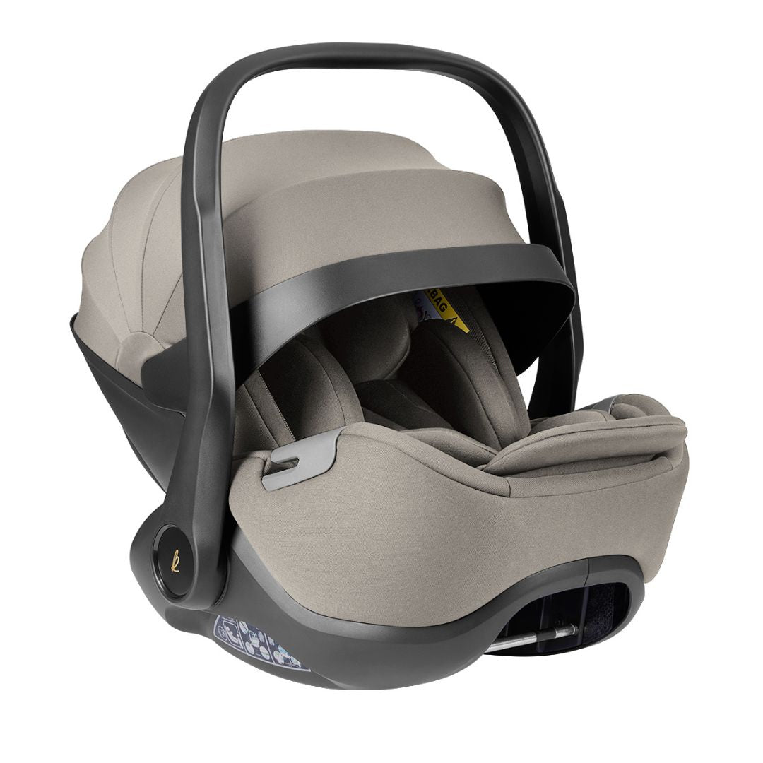 KikkaBoo® Platinum Otroški voziček 5v1 Goya + Avtosedež i-Class i-SIZE (40-87 cm) + Avtosedež i-Class Plus i-SIZE (40-105 cm) + Vrtljiva Isofix baza i-Class 360 Champagne KikkaBoo