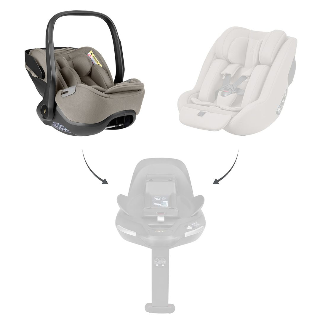 KikkaBoo® Otroški avtosedež i-Class i-SIZE (40-87 cm) Champagne KikkaBoo