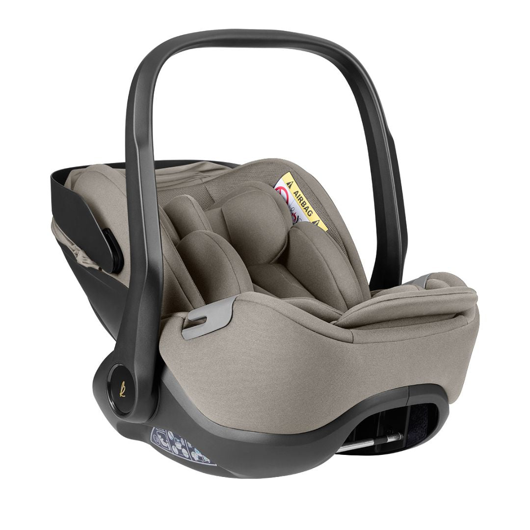 KikkaBoo® Platinum Otroški voziček 5v1 Goya + Avtosedež i-Class i-SIZE (40-87 cm) + Avtosedež i-Class Plus i-SIZE (40-105 cm) + Vrtljiva Isofix baza i-Class 360 Champagne KikkaBoo