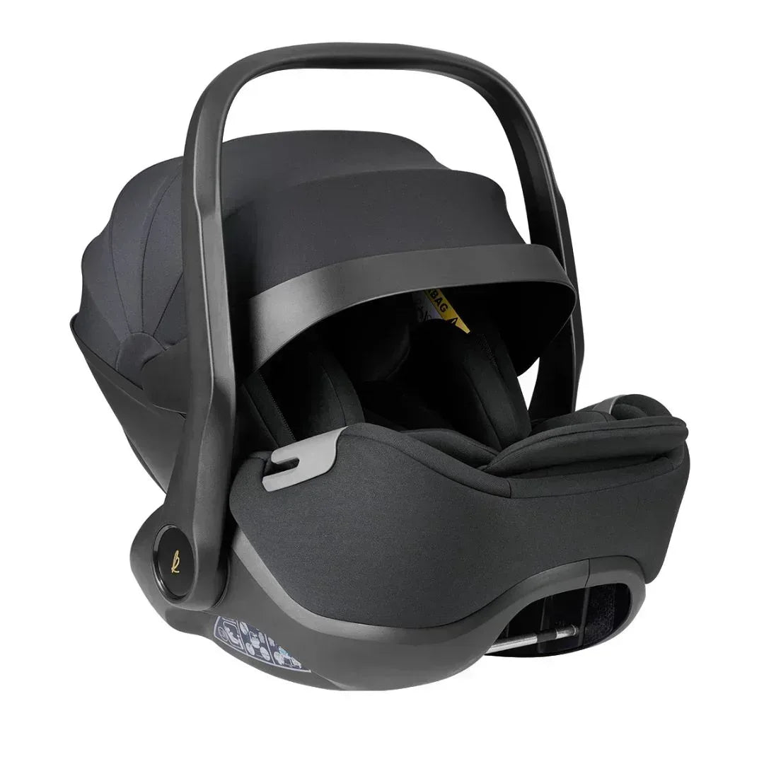 KikkaBoo® Platinum Otroški voziček 5v1 Goya Graphite + Avtosedež i-Class i-SIZE (40-87 cm) + Avtosedež i-Class Plus i-SIZE (40-105 cm) Noir + Vrtljiva Isofix baza i-Class 360 KikkaBoo