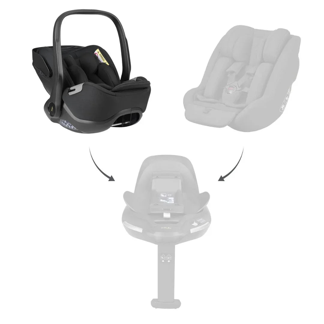 KikkaBoo® Otroški avtosedež i-Class i-SIZE (40-87 cm) Noir KikkaBoo