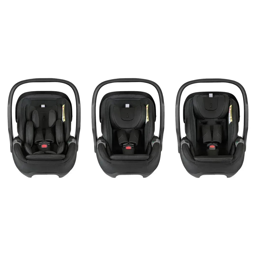 KikkaBoo® Platinum Otroški voziček 5v1 Goya Graphite + Avtosedež i-Class i-SIZE (40-87 cm) + Avtosedež i-Class Plus i-SIZE (40-105 cm) Noir + Vrtljiva Isofix baza i-Class 360 KikkaBoo