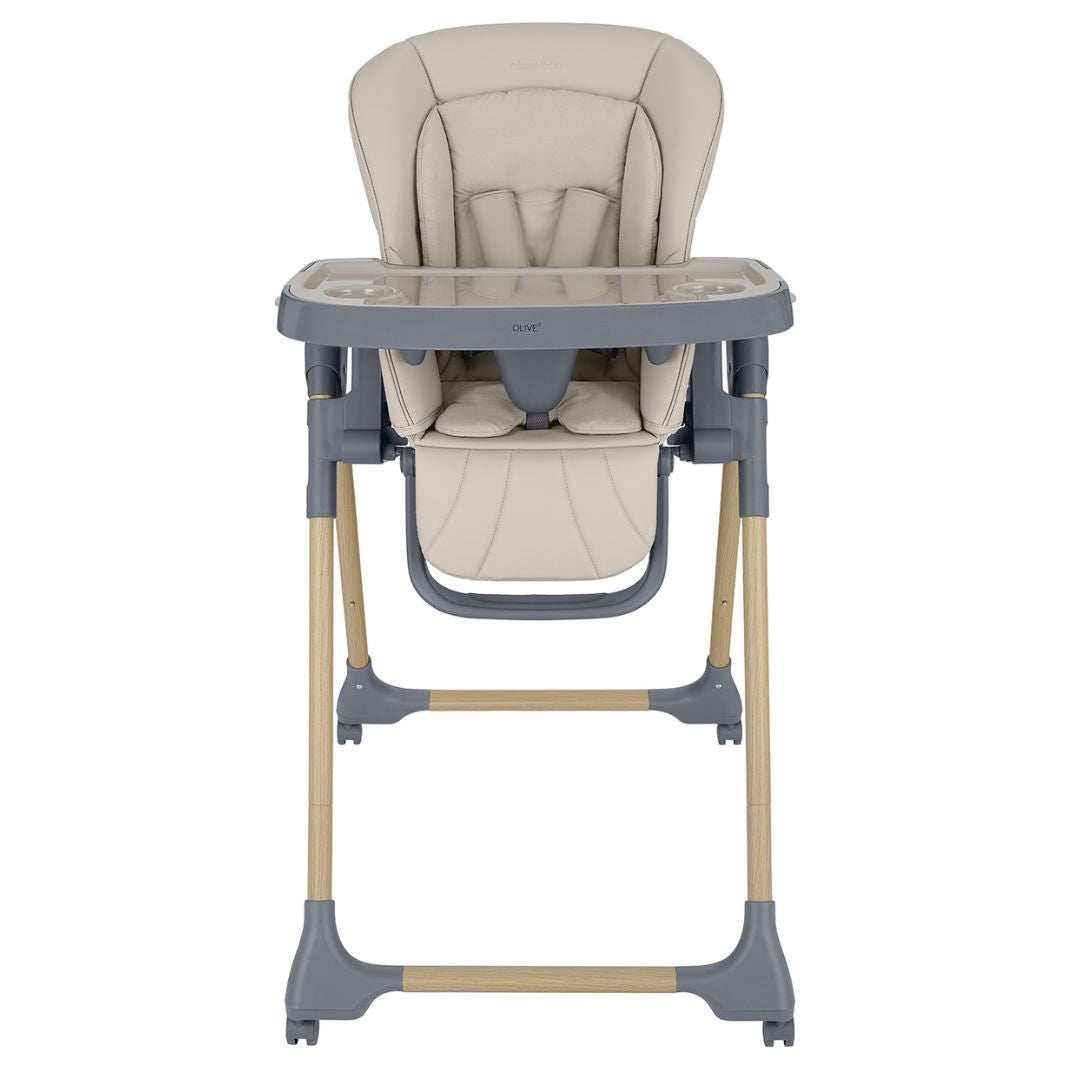 KikkaBoo® Otroški stol za hranjenje Olive 2 Beige KikkaBoo