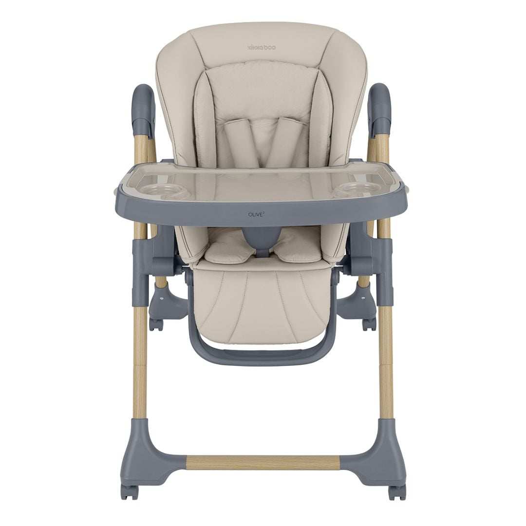 KikkaBoo® Otroški stol za hranjenje Olive 2 Beige KikkaBoo