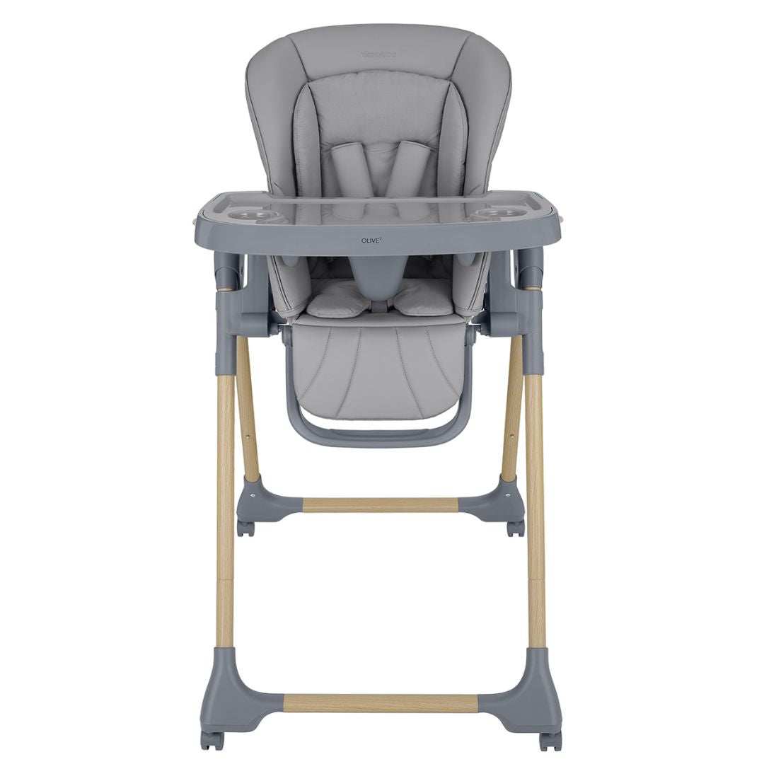 KikkaBoo® Otroški stol za hranjenje Olive 2 Grey KikkaBoo