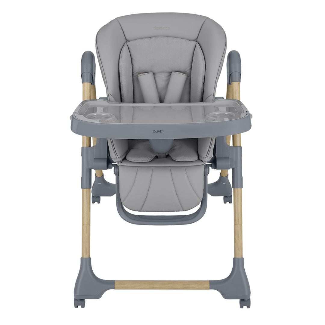 KikkaBoo® Otroški stol za hranjenje Olive 2 Grey KikkaBoo