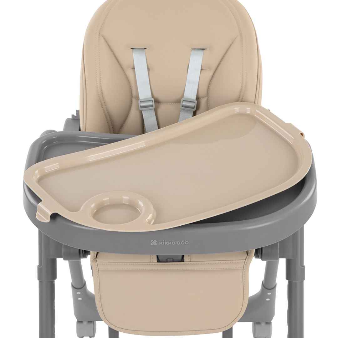 KikkaBoo® Otroški stol za hranjenje Pastello 2 Beige KikkaBoo