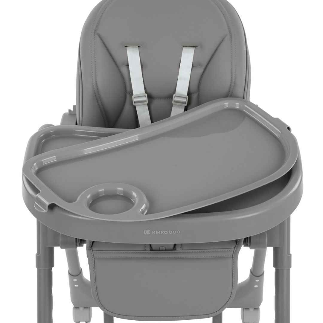 KikkaBoo® Otroški stol za hranjenje Pastello 2 Grey KikkaBoo