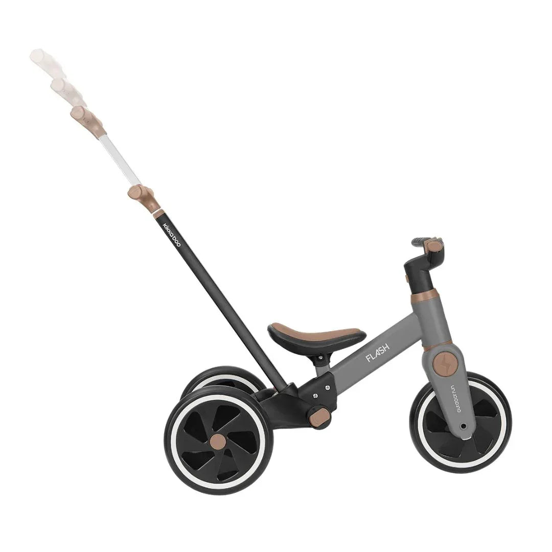 KikkaBoo® Otroški tricikel 5v1 Flash + GRATIS čelada Grey KikkaBoo