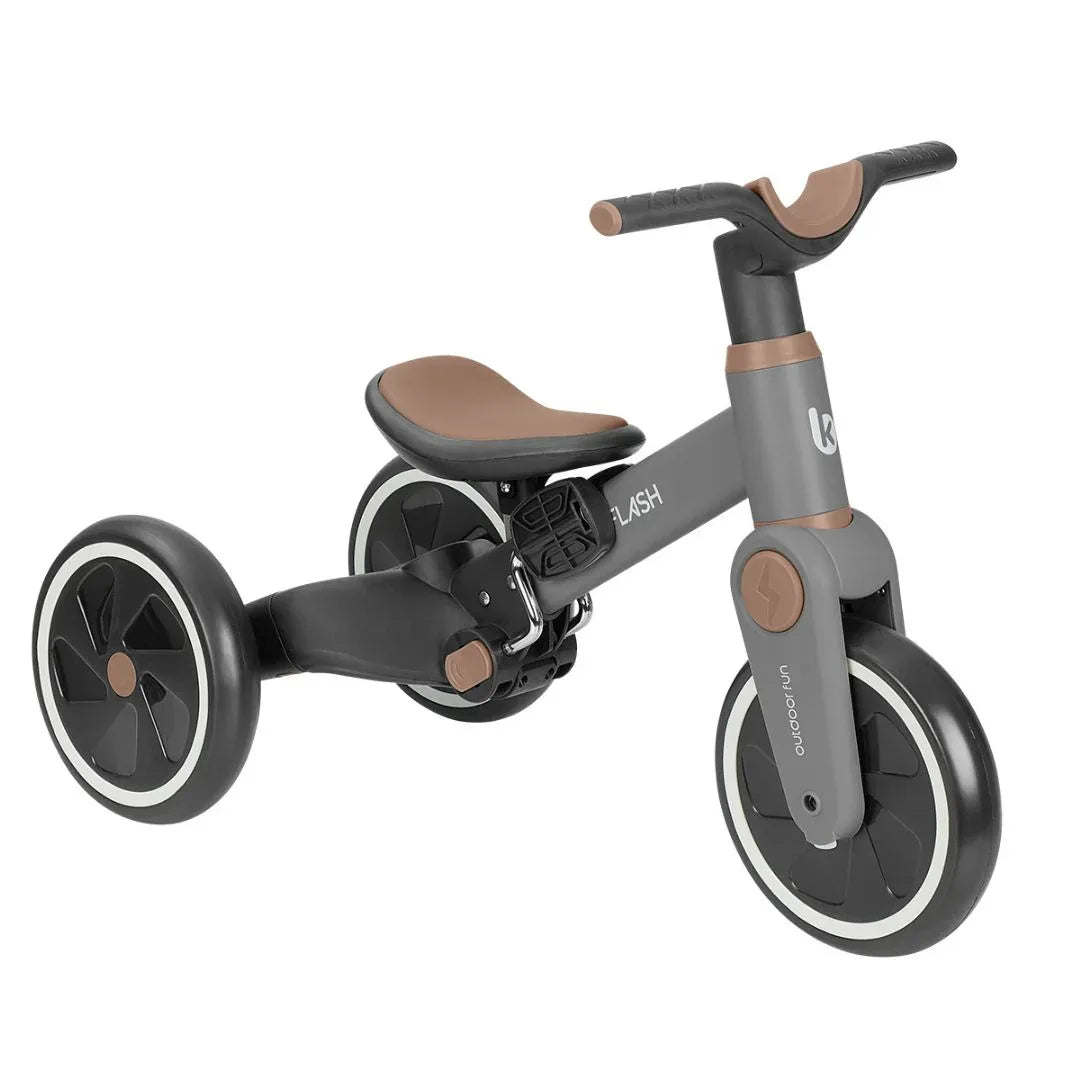KikkaBoo® Otroški tricikel 5v1 Flash + GRATIS čelada Grey KikkaBoo