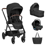 KikkaBoo® Poussette bébé avec nacelle 3en1 Mia Black 2026