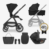 KikkaBoo® Passeggino 3 in 1 Modena Black