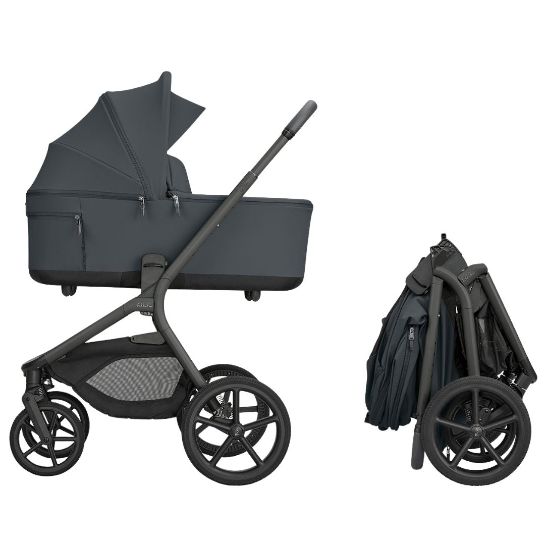 KikkaBoo® Platinum Otroški voziček s košaro 2v1 Goya Graphite KikkaBoo