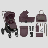 KikkaBoo® Platinum Goya 2-in-1 Stroller with Carry Cot Merlot