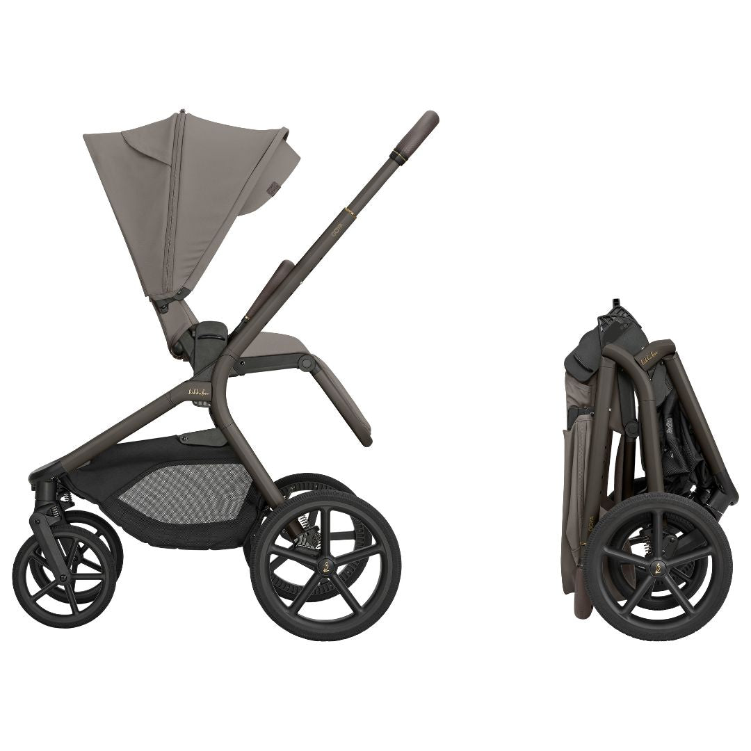 KikkaBoo® Platinum Otroški voziček s košaro 2v1 Goya Mocca KikkaBoo