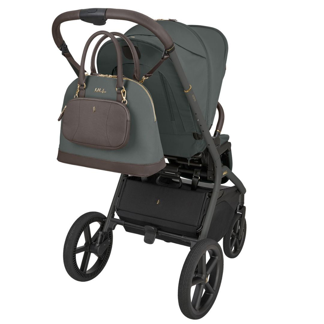 KikkaBoo® Platinum Otroški voziček s košaro 2v1 Goya Olive KikkaBoo